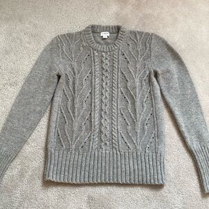 J. Crew wool blend grey sweater XS